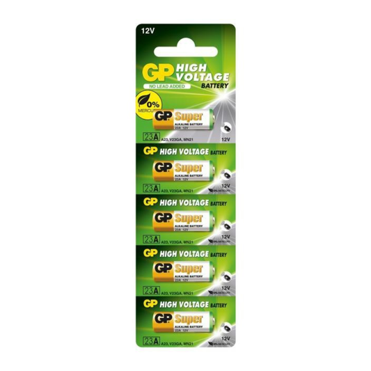 5PCS Genuine GP 23A Remote Alkaline Battery 23AE A23