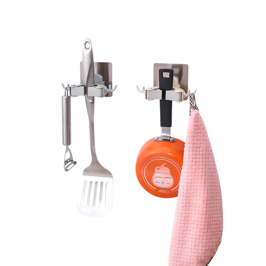 Antlers Mop Holder With Hook Hanger Mop Broom Holder Self Adhesive Sticker Wall Mounted