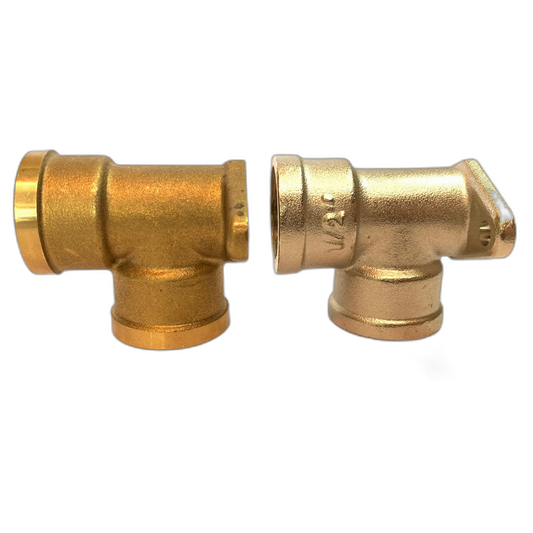 Brass Wall Plated 1/2 Inches Threaded Elbow Silver Copper