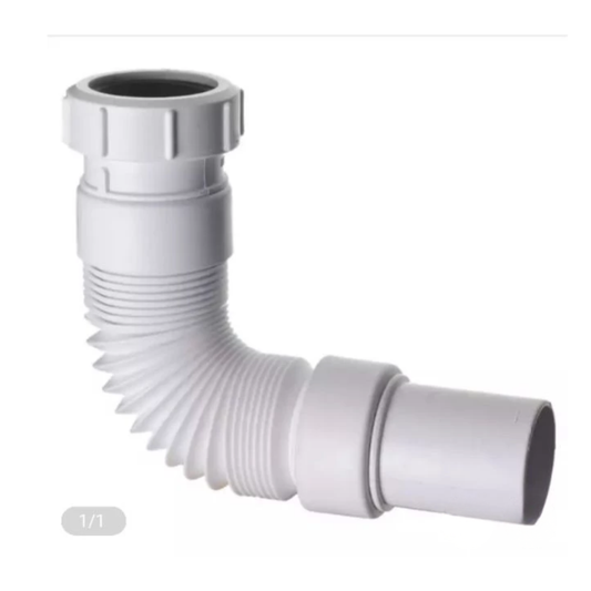 Flexible Waste PVC Pipe for Plumbing Faucet Basin / Kitchen Sink Water Fitting 77cm