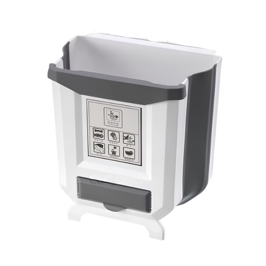 Foldable Hanging Kitchen Trash Bin Large Size Kitchen Cupboard Door Garbage Can Folding Hanging