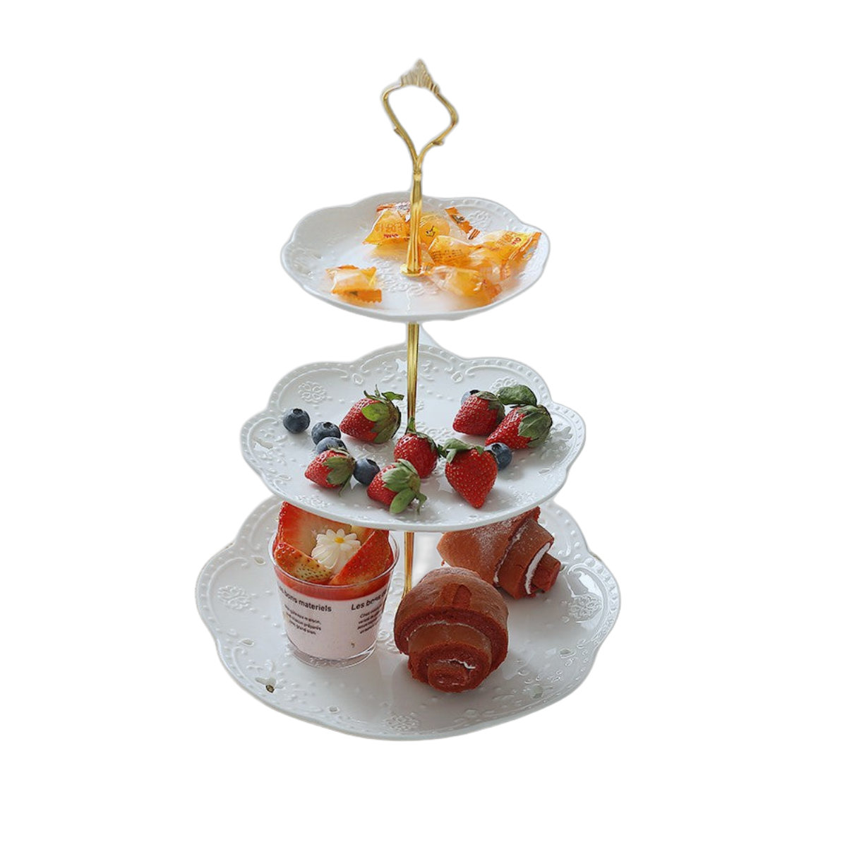 PREMIUM 3 Tiers CERAMIC Cake Stand / Dessert Rack / Cake Display Stand / Cupcakes Stand
