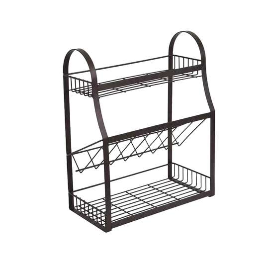 Layers Seasoning Rack Rempah Ratus Rack Kitchen Condiment Rack Kitchen Spice Storage Rack