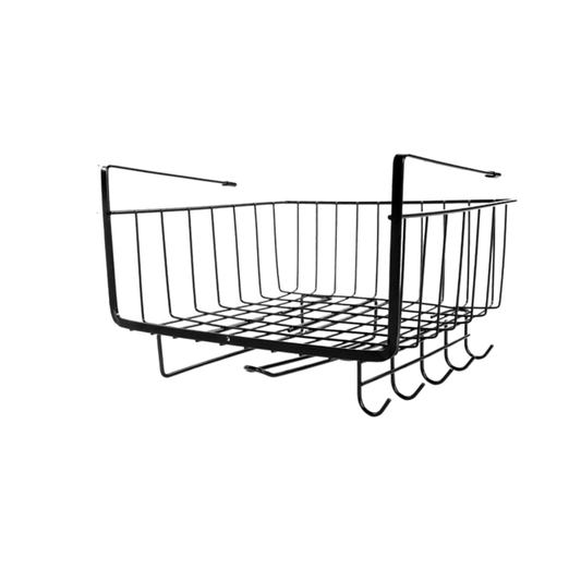 Kitchen bedroom wall hanging bedside cabinet hanging basket clothes rack under cabinet storage rack