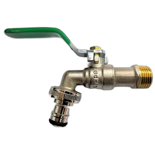 ROCKEY 1/2 Inches BALL VALVE BIB TAP / ROCKEY GARDEN TAP / ROCKEY WASHING MACHINE TAP
