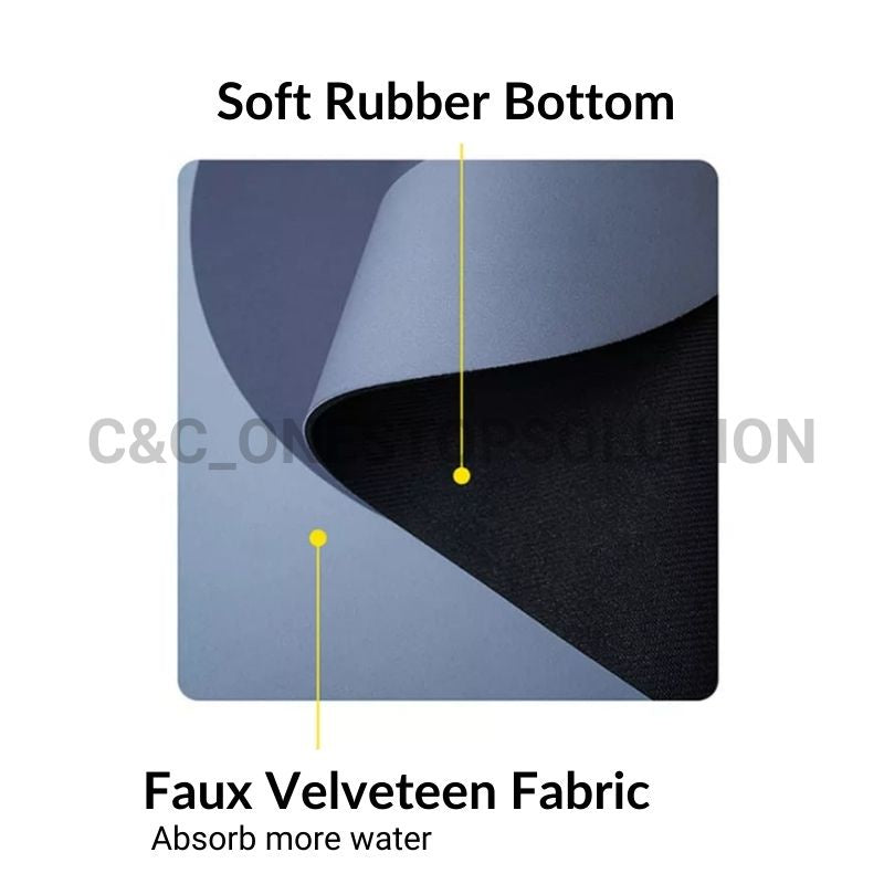 C&C Super Absorbent Non-slip Diatom Mud Pad Floor Mat Kitchen Toilet Pad Bathroom Mat Carpet Kitchen Alas Kaki