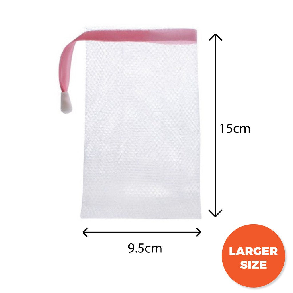 C&C Double Layer Soap Net Foaming Net Thick Soap Foaming Soap Mesh Bag Foam Cleanser Face SABUN JARING BERBUIH
