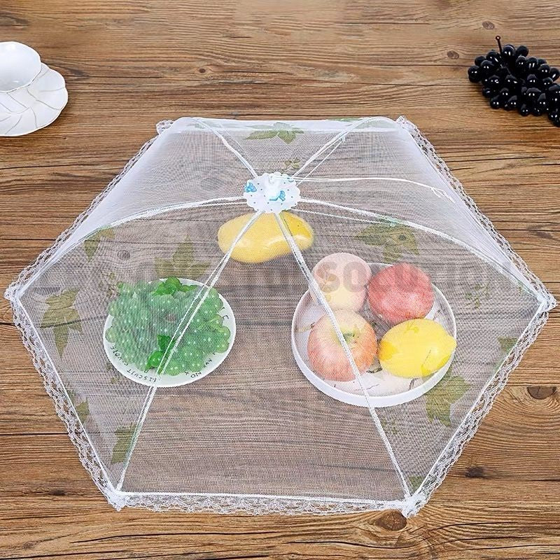 C&C Foldable Washable Mesh Food Cover Pest Control Cover Table Cover Grid Vegetable Dish Cover Breathable Anti-fly