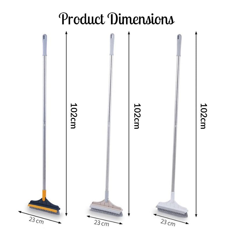 C&C 3 in 1 Rotatable V Shape Floor Tile Cleaning Brush Magic Broom Gap Cleaning Gap Brush Penyapu Lantai Berus Lantai