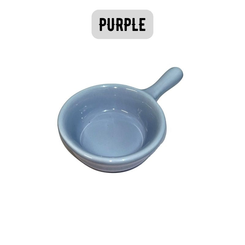 Gloss Finish Ceramic Sauce Plate Mini Dipping Pan Design With Handle Bowl Sauce Seasoning Kitchen Plate
