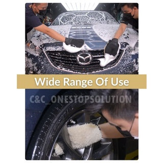 C&C Car Wash Mitt Wool Car Wash Gloves Soft Hand Glove Washing Towe Vehicle Wash Mitt Car Detailing Span Kereta