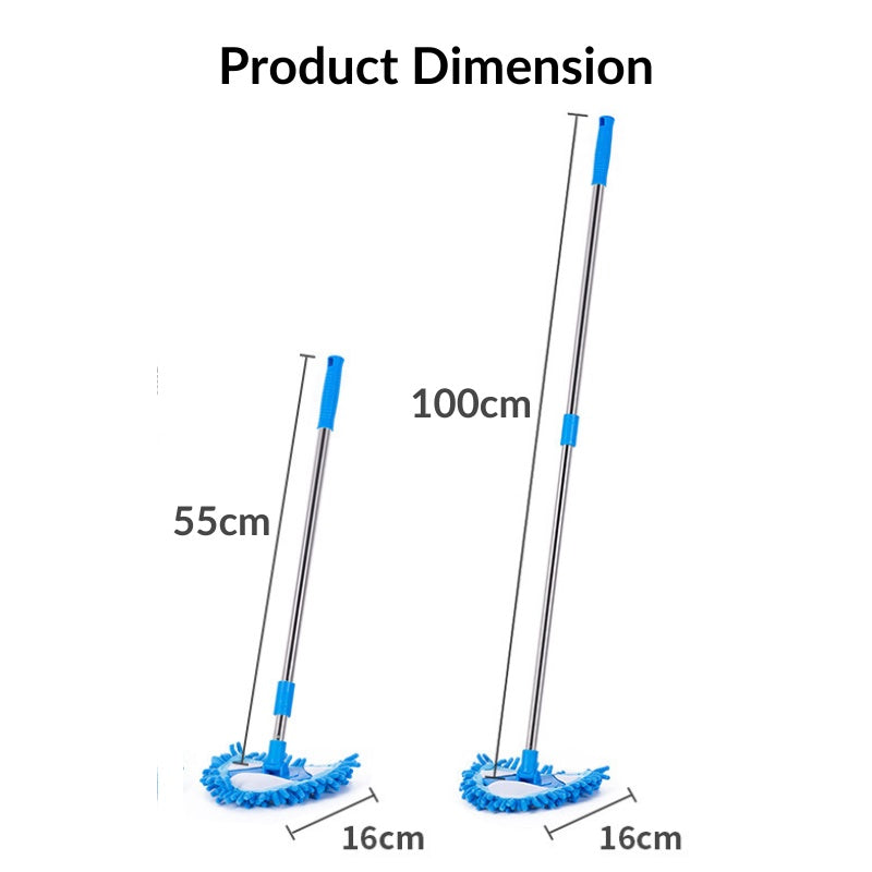 Self Twist Mop Hands Free Squeeze Triangle Mops Rotatable Flat Mop Floor Window Household Cleaning