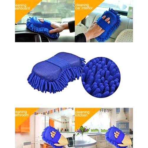 C&C Car Wash Mitt Wool Car Wash Gloves Soft Hand Glove Washing Towe Vehicle Wash Mitt Car Detailing Span Kereta