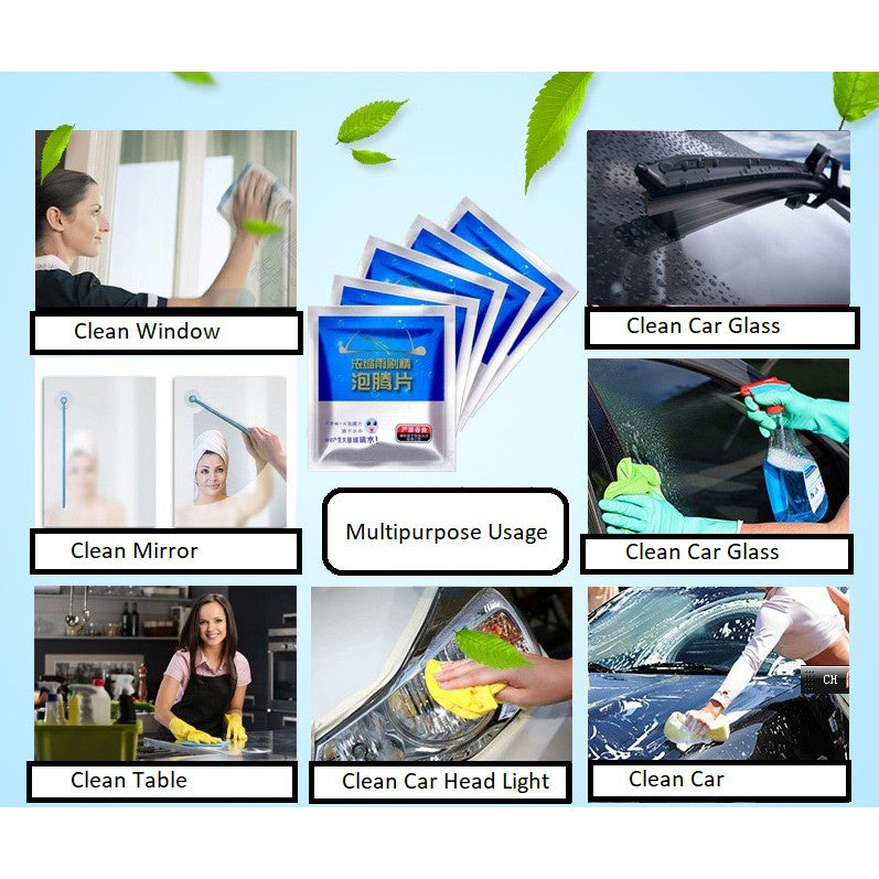 C&C 1 PC Car Windshield Wiper Glass Cleaner Concentrated Household Washer TANK Effervescent Tablet Pencuci Kaca Kereta