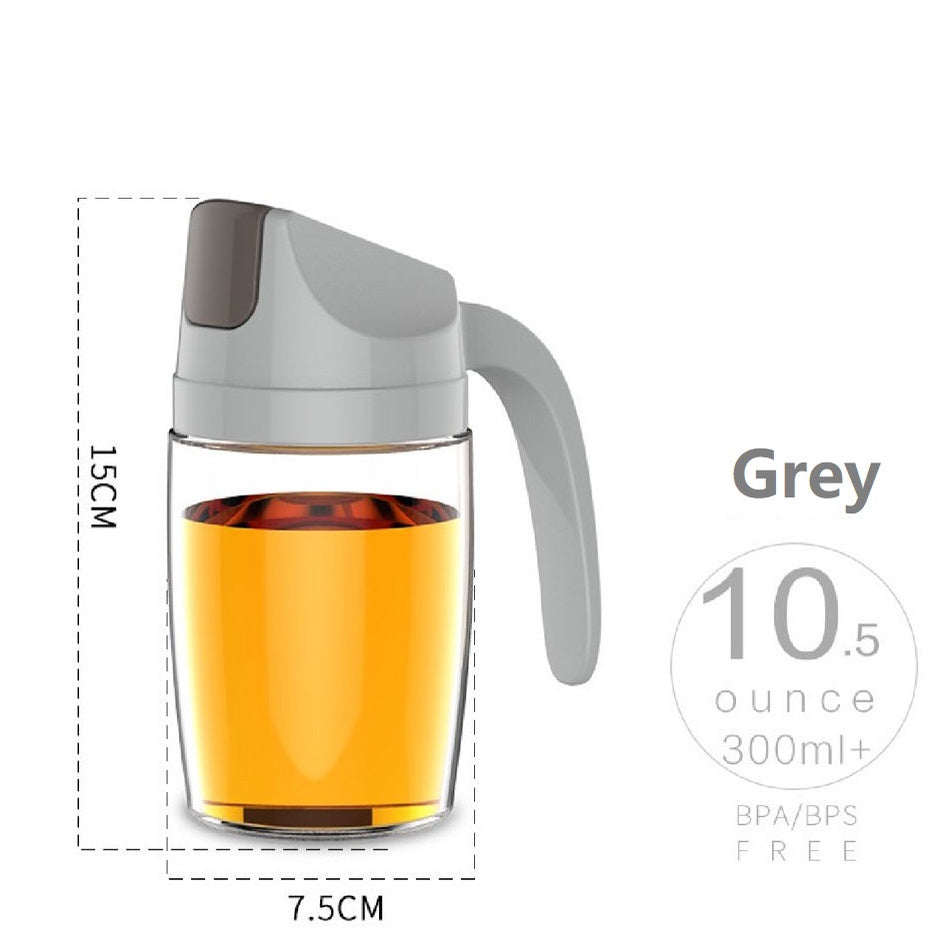 Automatic Oil Dispenser Oil Bottle Stainless Steel Oil Nozzle Auto Flip Cap Glass Auto Oil Dispenser Botol Minyak