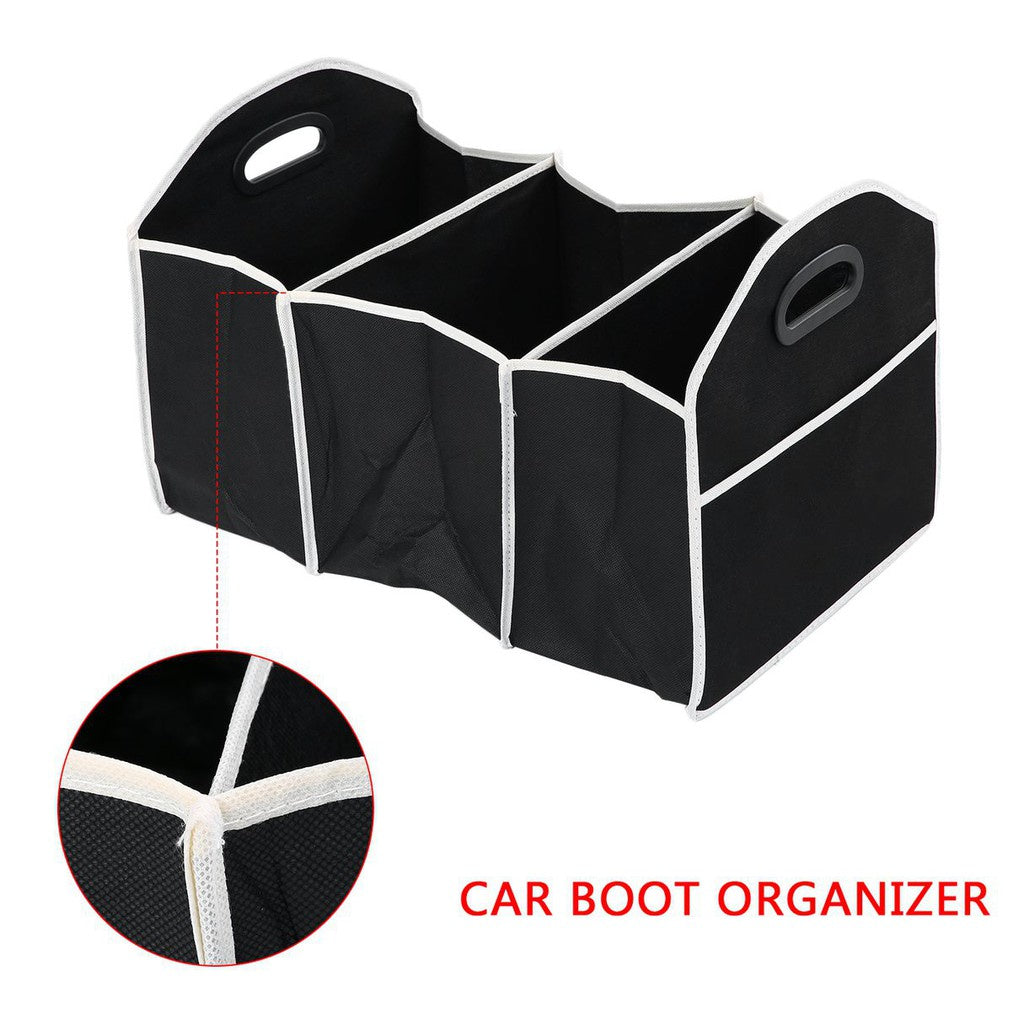 C&C Collapsible Car Boot Organizer Portable Foldable Tidy Storage Bag Storage Car Trunk Rear Organiser Accessories