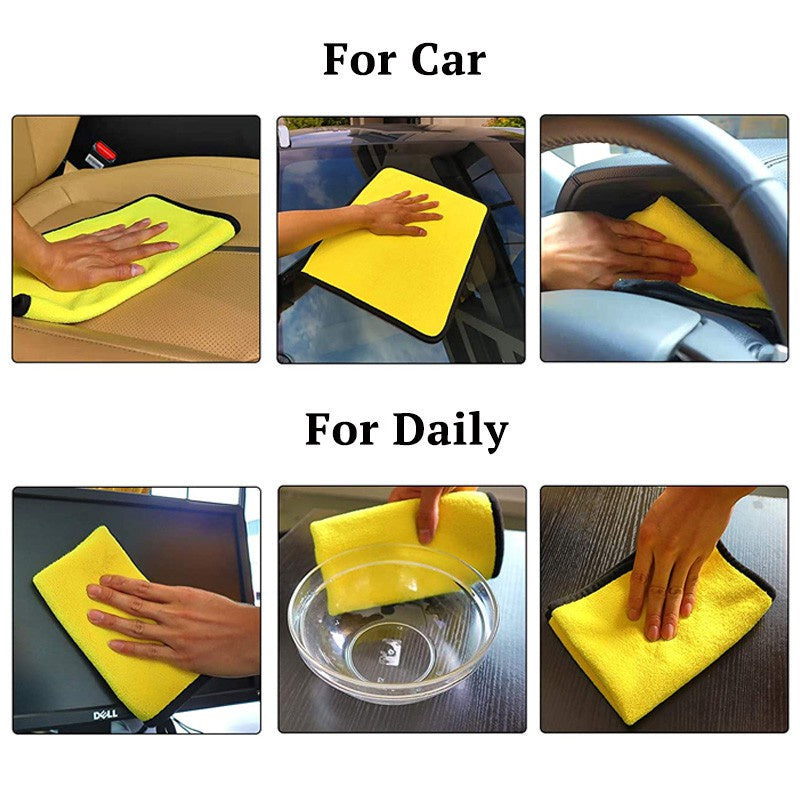 C&C Microfiber Car Wash Towel Nano Ultra Fiber Cloth Towel Car Care Clean Cloth for Car Home Living Tuala Kain Kereta