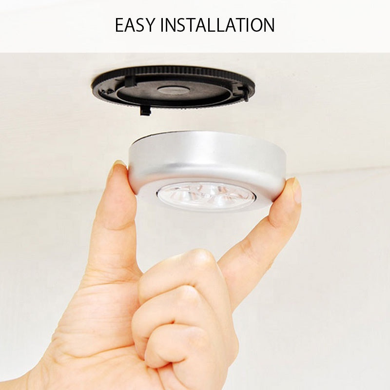 C&C Adhesive Stick Touch Lamp Wardrobe Cabinet Corridor Battery Powered LED Emergency Light Lampu Malam