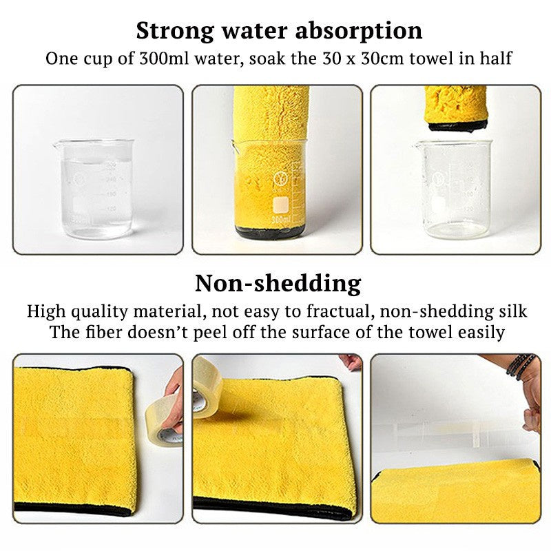 C&C Microfiber Car Wash Towel Nano Ultra Fiber Cloth Towel Car Care Clean Cloth for Car Home Living Tuala Kain Kereta