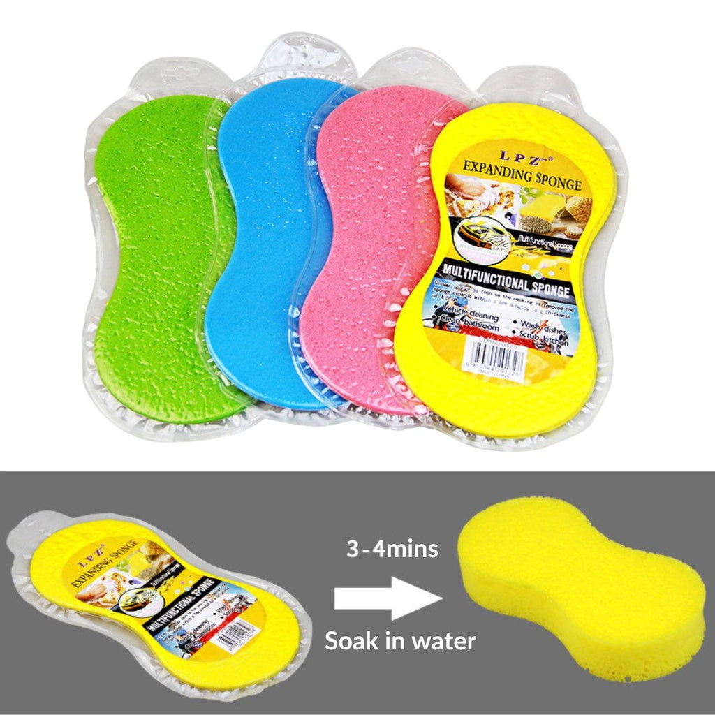 Chenille Soft Microfiber Car Washing Sponge Duster Scrubber Hand Grip Cleaning Span Cuci Basuh Kereta