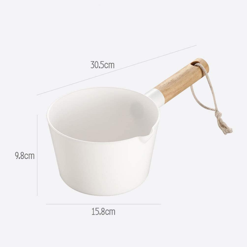 C&C Nordic Water Ladle With Wooden Handle Water Scoop Water Bailer Bath Shower Kitchen Bathroom Rinse Pail Cebok Gayung