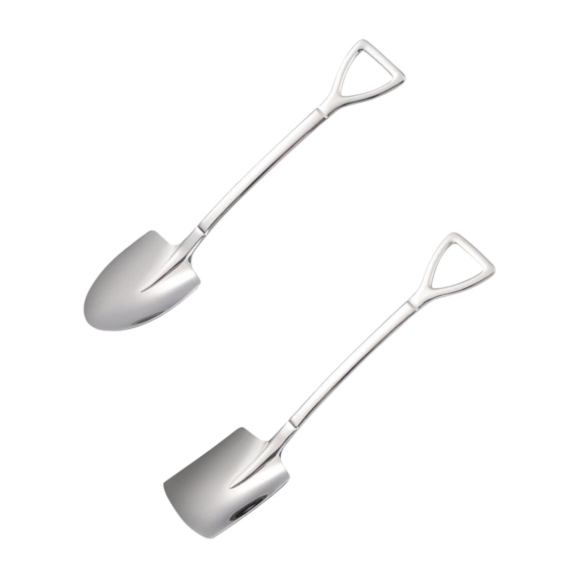 Shovel Design Dessert Spoon Ice-Cream Spoon Coffee Spoon Cake Spoon Stainless Steel Spoon Milk Tea Dessert