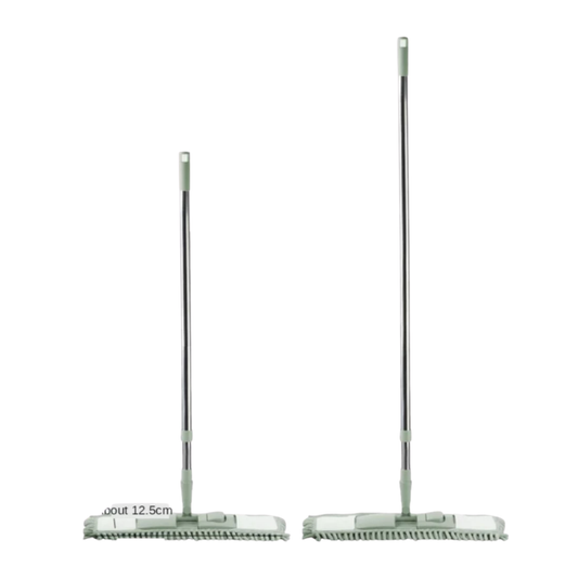 Stainless Steel Chenille Mop Wood Floor Wet & Dry Flat Mop Rotary Duster Mop Lantai Lap Lantai Habuk
