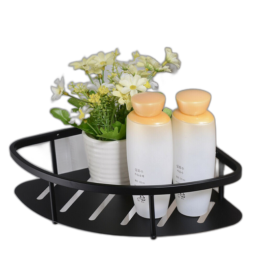 SUS 304 Stainless Steel Corner Shelf For Bathroom Black Color