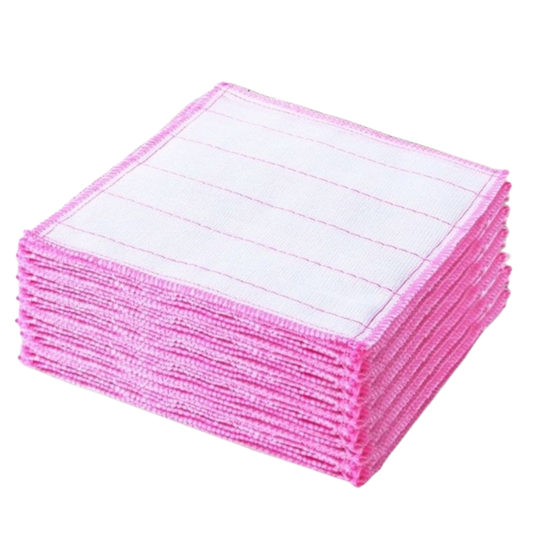 Thick Wood Fiber Bamboo Fiber Scouring Pad Absorbent Towel Cleaning Cloth Dishcloth Kain Lap Dapur Pinggan Mangkuk