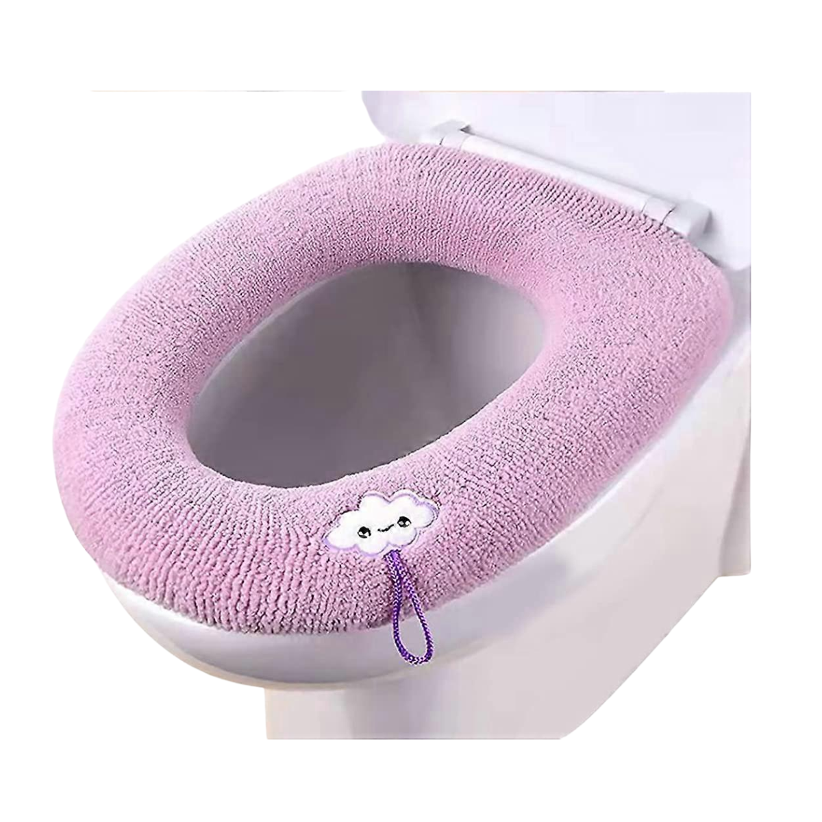 Toilet Seat Cushion Pads Soft Warmer Mat Washable Soft Warmer Mat Cover Pad Cushion Tudung Duduk Mangkuk Tandas